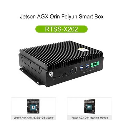 전도 열 분산 제트슨 AGX 오린 32GB 모듈 SATA 스마트 박스 RTSS-X202-SATA